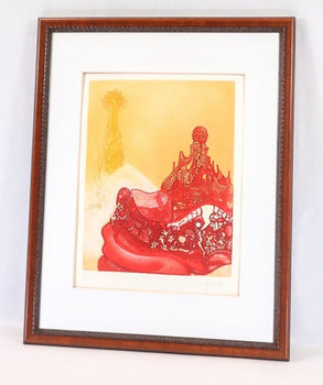 Alfonso Costa (Spain) Homage To Gaudi 1983 Original Etching Signed & Numbered