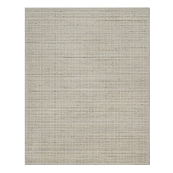 8'X10' Ivory Modern Plain Decor Box Design Soft Wool Loomed Knotted Rug