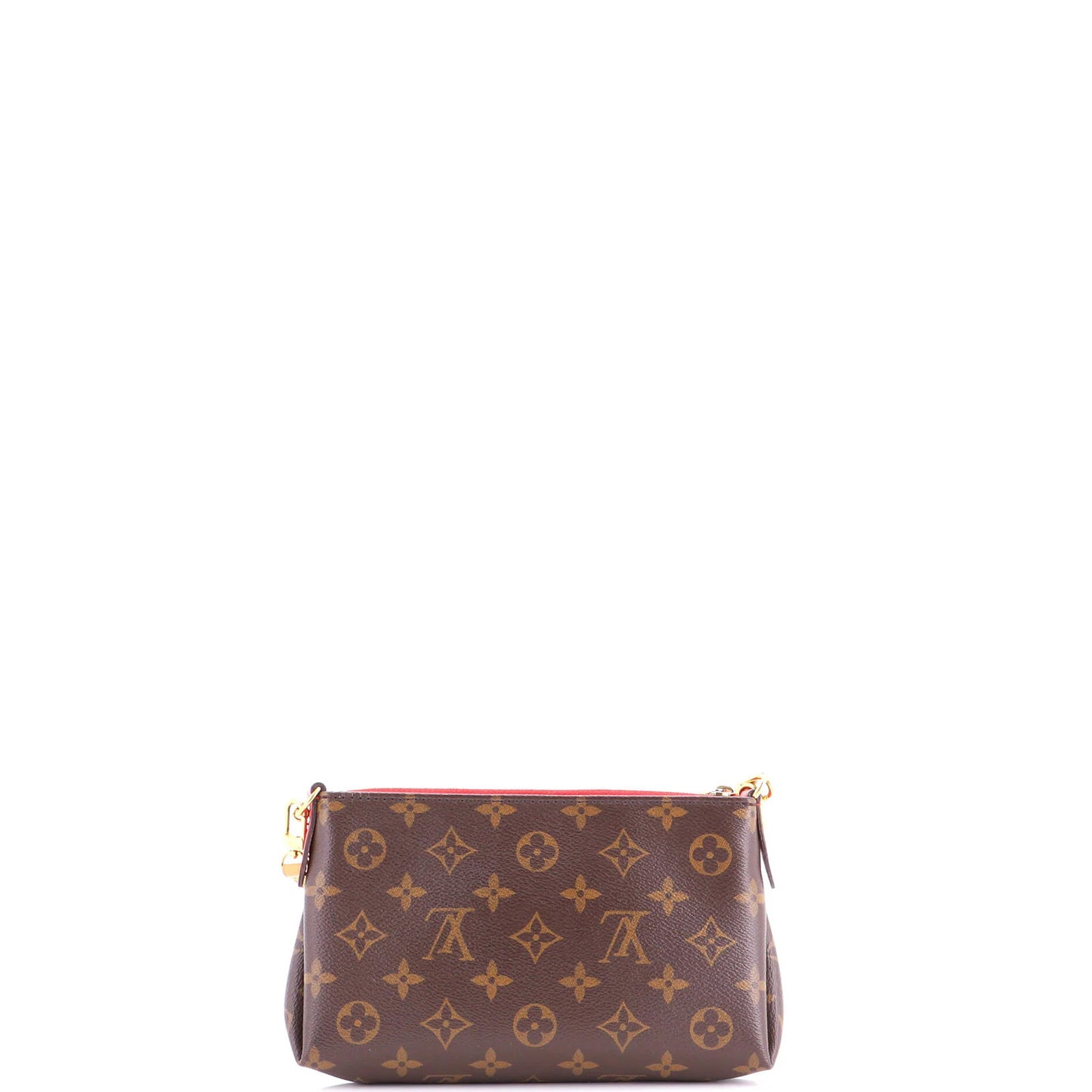 Louis Vuitton Pallas Clutch Monogram Canvas With Leather