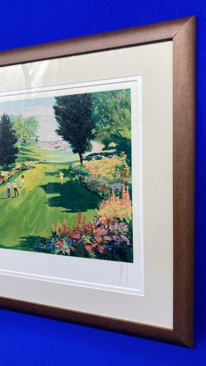 Mark King Uk Print Golf Series Patting Green Signed Edition Silkscreen Framed