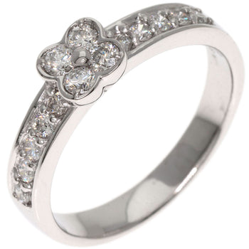 Ponte Vecchio   Ring Flower Diamond K18 White Gold