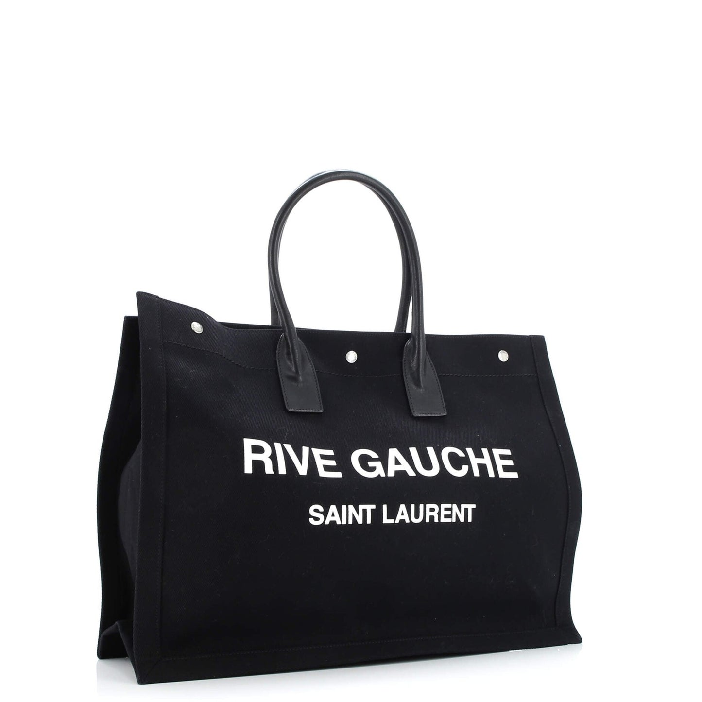 Saint Laurent Rive Gauche Shopper Tote Camo Canvas Large