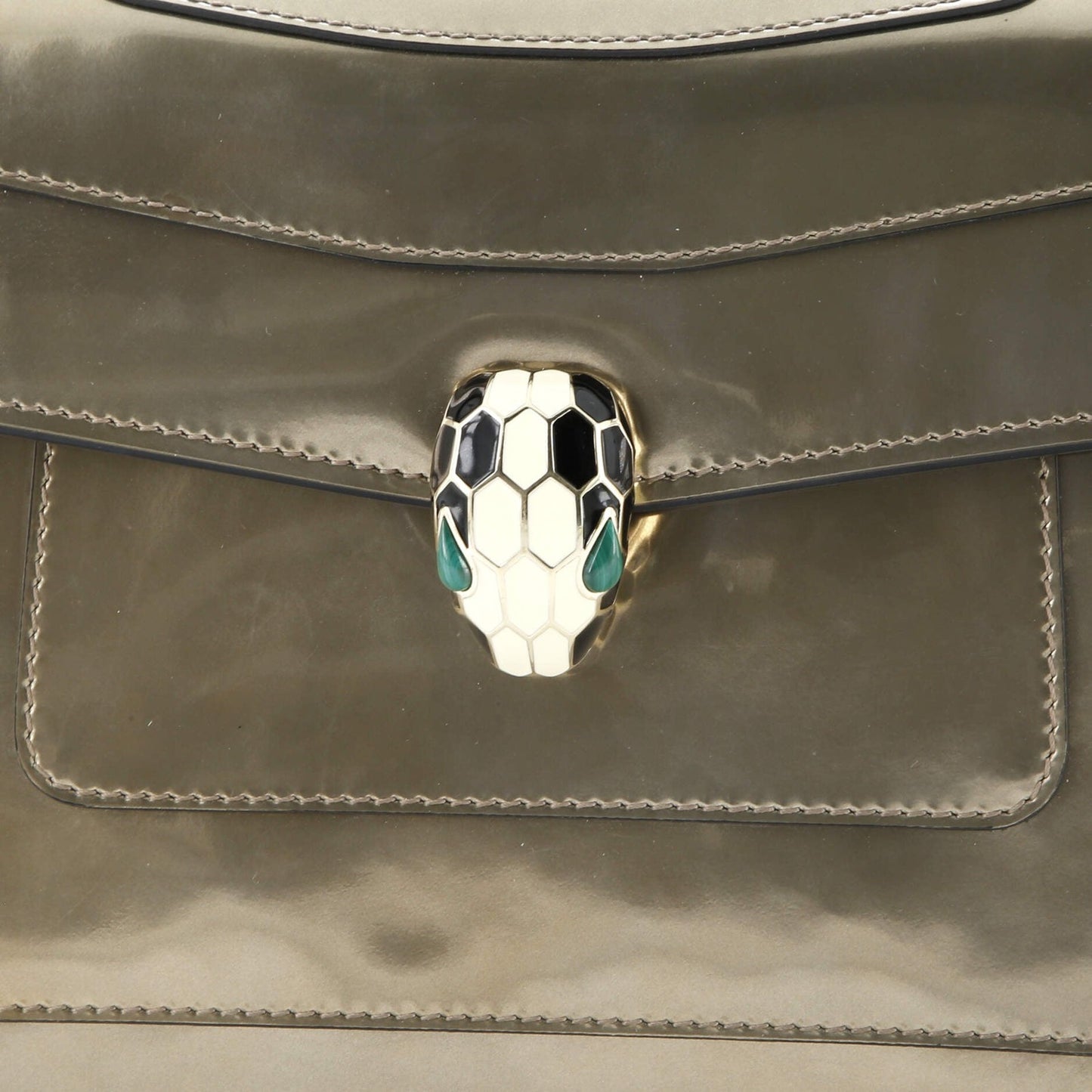 Bvlgari Serpenti Forever Shoulder Bag Patent Medium