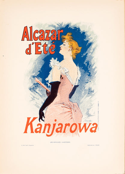 Alcazar Dt  Kanjarowa  Jules Cheret For Les Affiches Illustrees 1896