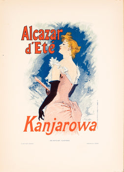 Alcazar Dt  Kanjarowa  Jules Cheret For Les Affiches Illustrees 1896