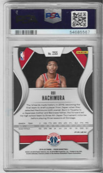 Rui Hachimura 2019 Panini Prizm Red Ice Rookie Card (Psa Mint 9) #255