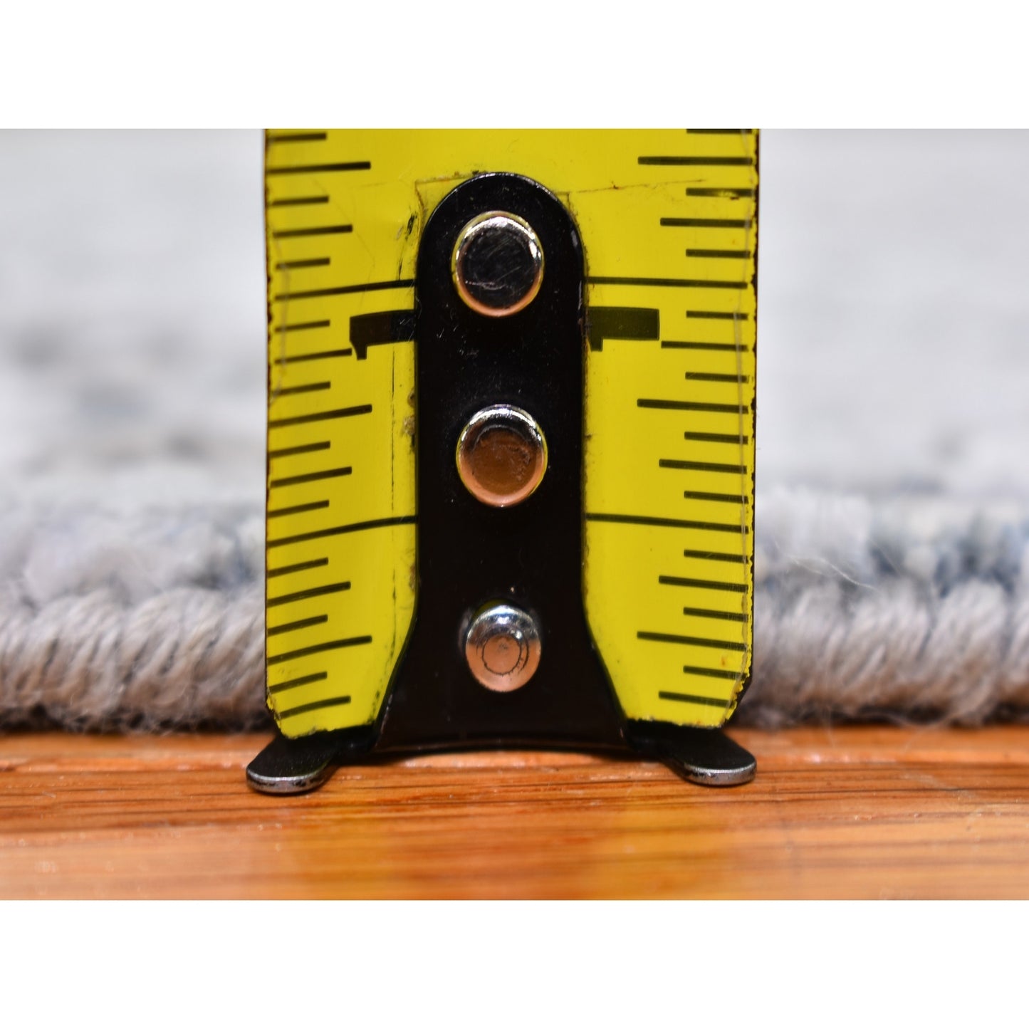 3'X5' Silver Wool Denser Weave Abstract Design Hand Knotted Rug