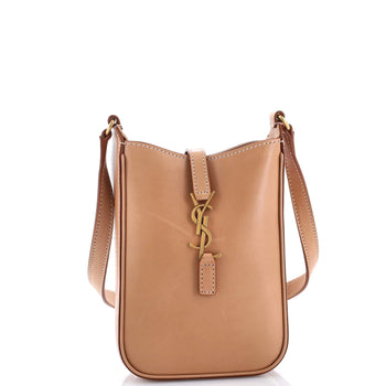 Saint Laurent Le 5 A 7 Vertical Shoulder Bag Leather Mini