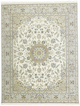 Indo-Nain 8X10 ft Classic Floral Oriental Rug for Living Room Decor