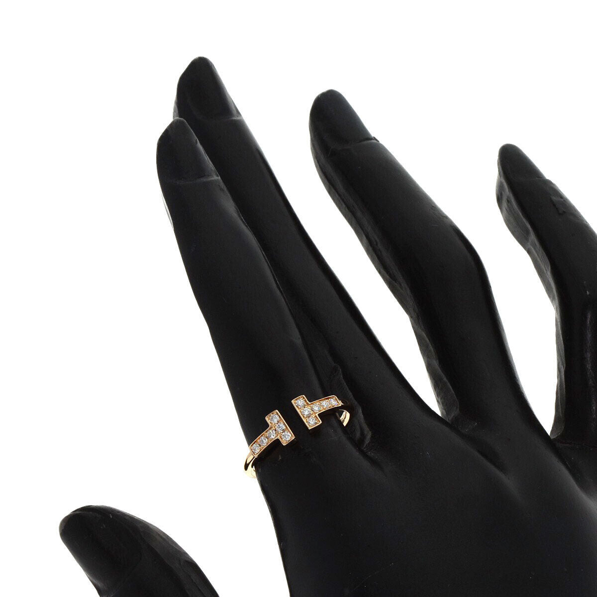 TIFFANY&Co.   Ring TWire Diamond K18 Pink Gold