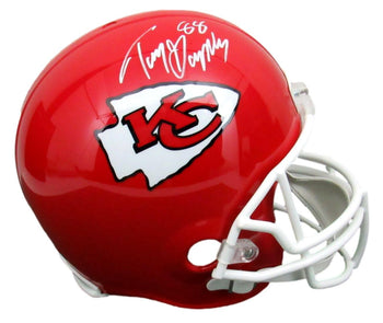 Tony Gonzalez Hof Signed Chiefs Replica Full Size Football Helmet Jsa 163123