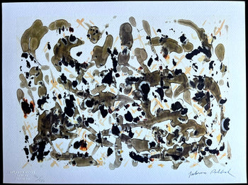 Jackson Pollock Action Painting Coa Signed