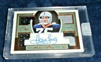Howie Long 2018 Panini One Game Used Quad Jersey