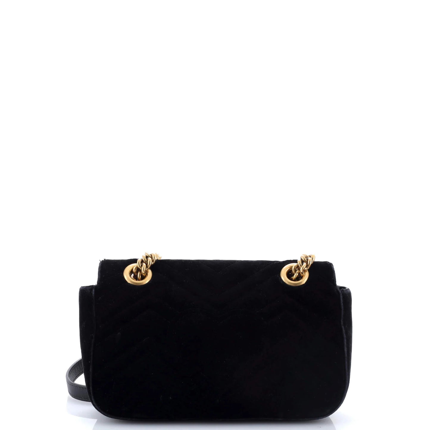 Gucci Gg Marmont Flap Bag Matelasse Velvet Mini