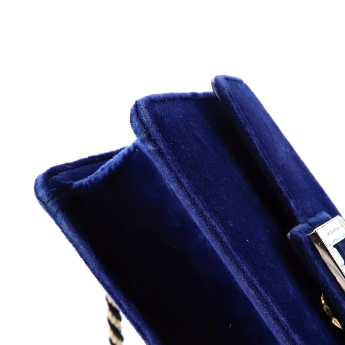 Gucci G Broadway Shoulder Bag Velvet With Crystals Small