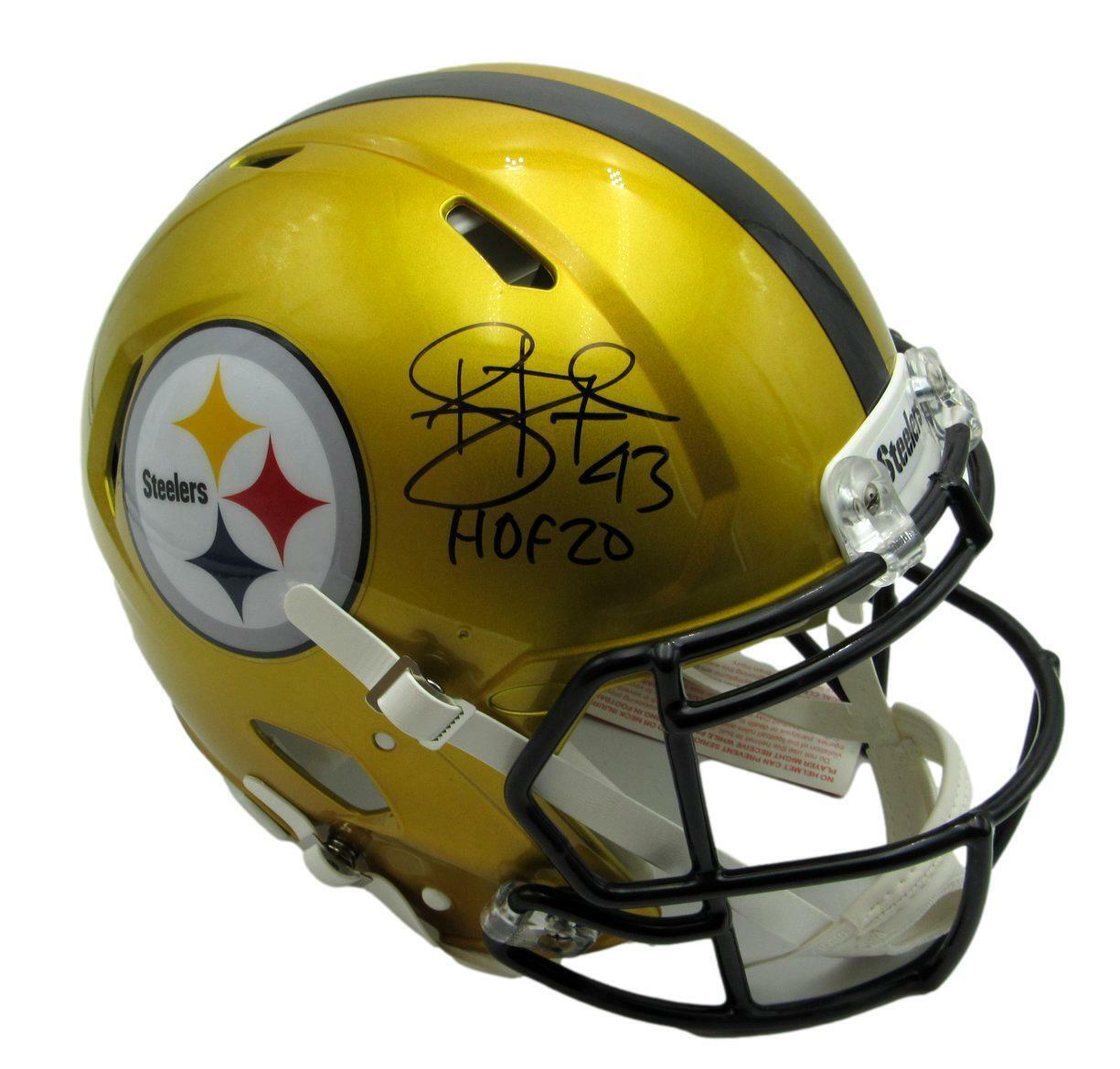 Troy Polamalu Signed  Steelers Full Size Flash