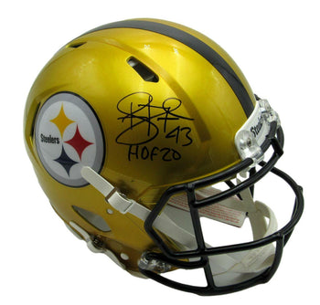 Troy Polamalu Signed  Steelers Full Size Flash
