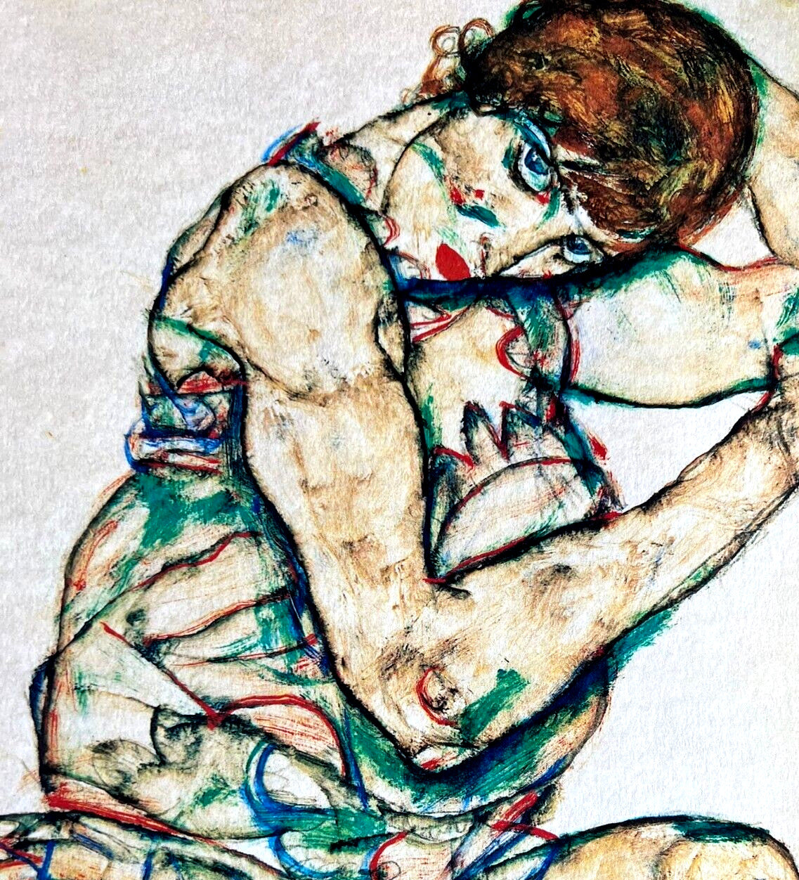 Egon Schiele Lithograph From An Painting