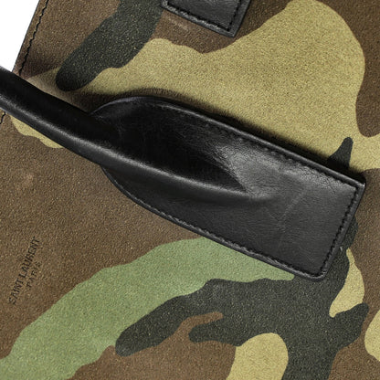 Saint Laurent Sac De Jour Nm Bag Printed Suede And Leather Large