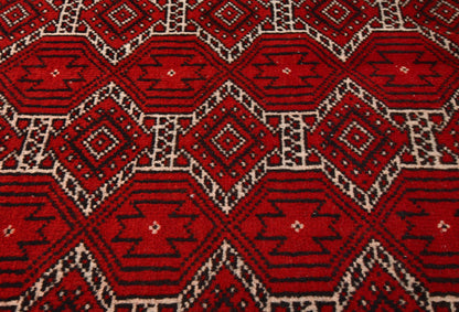 Handmade Antique Tribal Rug Allover Design