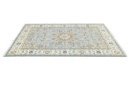 Handmade Indo-Nain Oriental Area Rug Floral