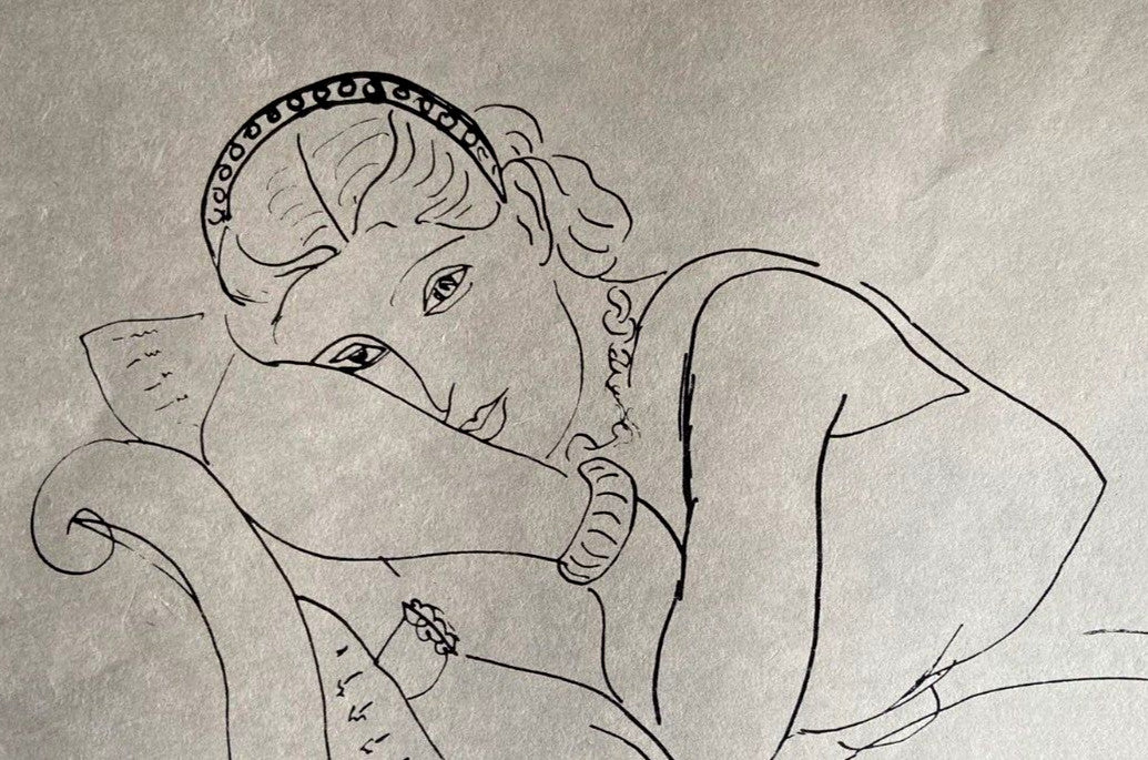 Henri Matisse Lithograph 1960 Contract -Ren Magritte Pablo Picasso