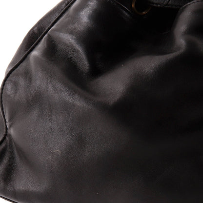 Chanel Vintage Cc Drawstring Bucket Bag Caviar Small