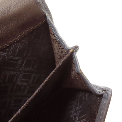 Calf Dunhill logo Card Case