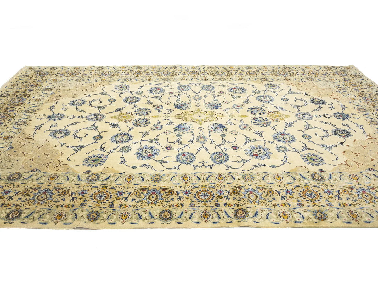 Semi-Antique Vintage Signed Handmade Wool Rug