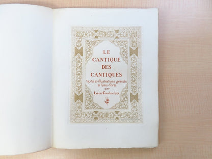 Leon Courbouleix: Le Cantique Des Cantiques, Limited Edition (No. 180/310) 1930C
