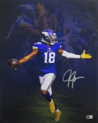 Justin Jefferson Signed/Autographed 16X20 Photo Minnesota Vikings Beckett 200028