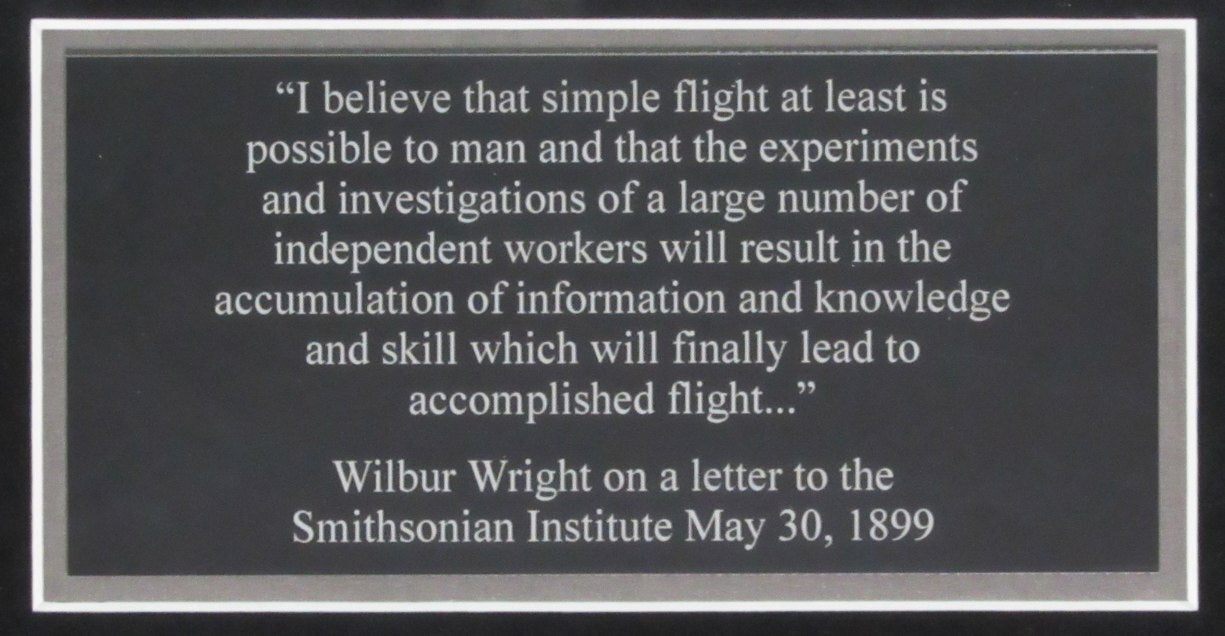 Orville Wright Signed/Autographed Bank Check With Photos Framed Psa/Dna 192193