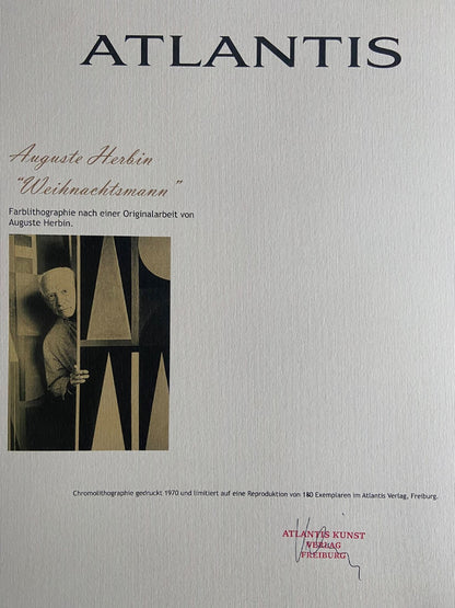 Auguste Herbin Lithograph Hand Numbered Coa (Sonia Delaunay)