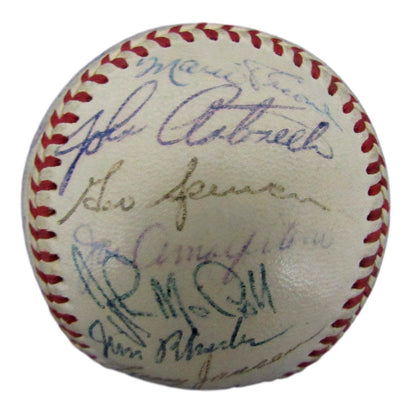 1954 World Series Champs Giants Team 32 Signed/ W. Mays Onl Baseball Jsa 149565