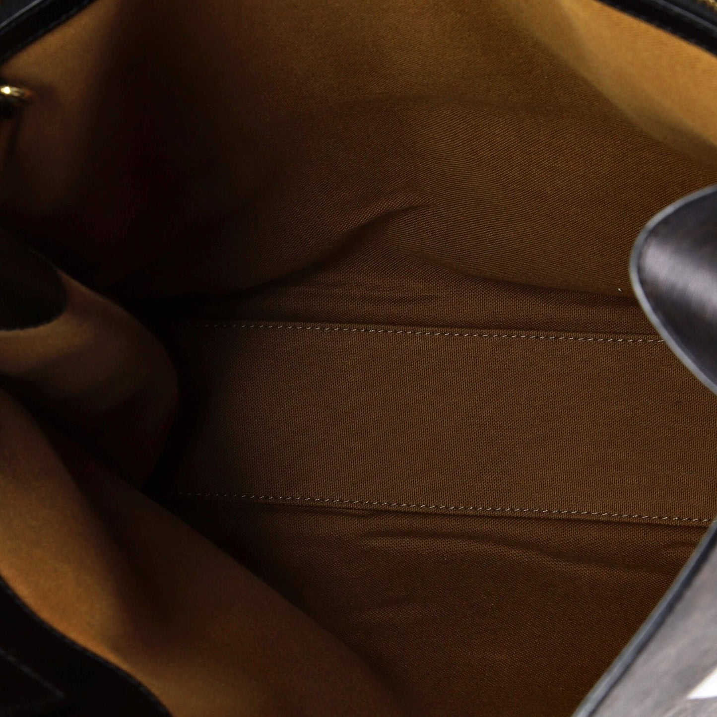 Celine Vertical Cabas Tote Triomphe Coated Canvas Large