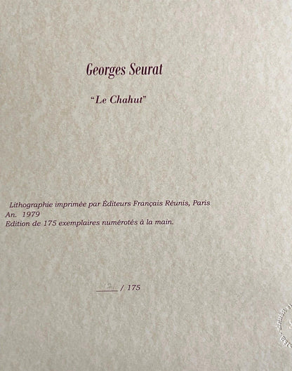 Georges Seurat Lithograph Coa Signed Numbered (Edgar Degas)