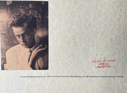 Egon Schiele Lithograph Coa Signed Numbered By Hand. Edvard Munch