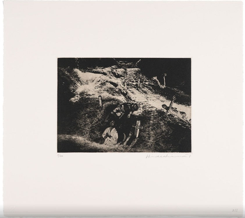 2001 Yukio Hideshima Japan Copperplate etching Spring Castle Martyrdom 12 prints