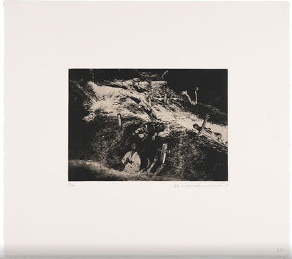 2001 Yukio Hideshima Japan Copperplate etching Spring Castle Martyrdom 12 prints