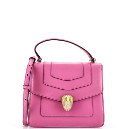 Bvlgari Serpenti Forever Top Handle Bag Leather Small