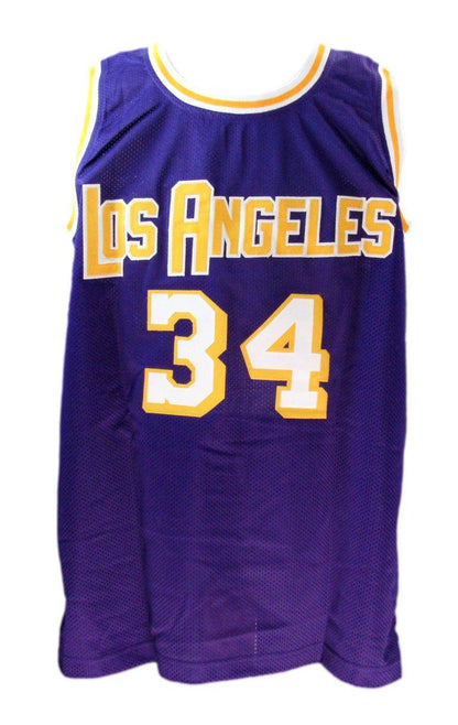 Shaquille O'Neal Hof Autographed Purple Custom Jersey Lakers Beckett 186800
