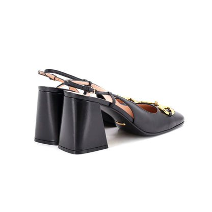 Gucci Women'S Horsebit Slingback Pumps Leather