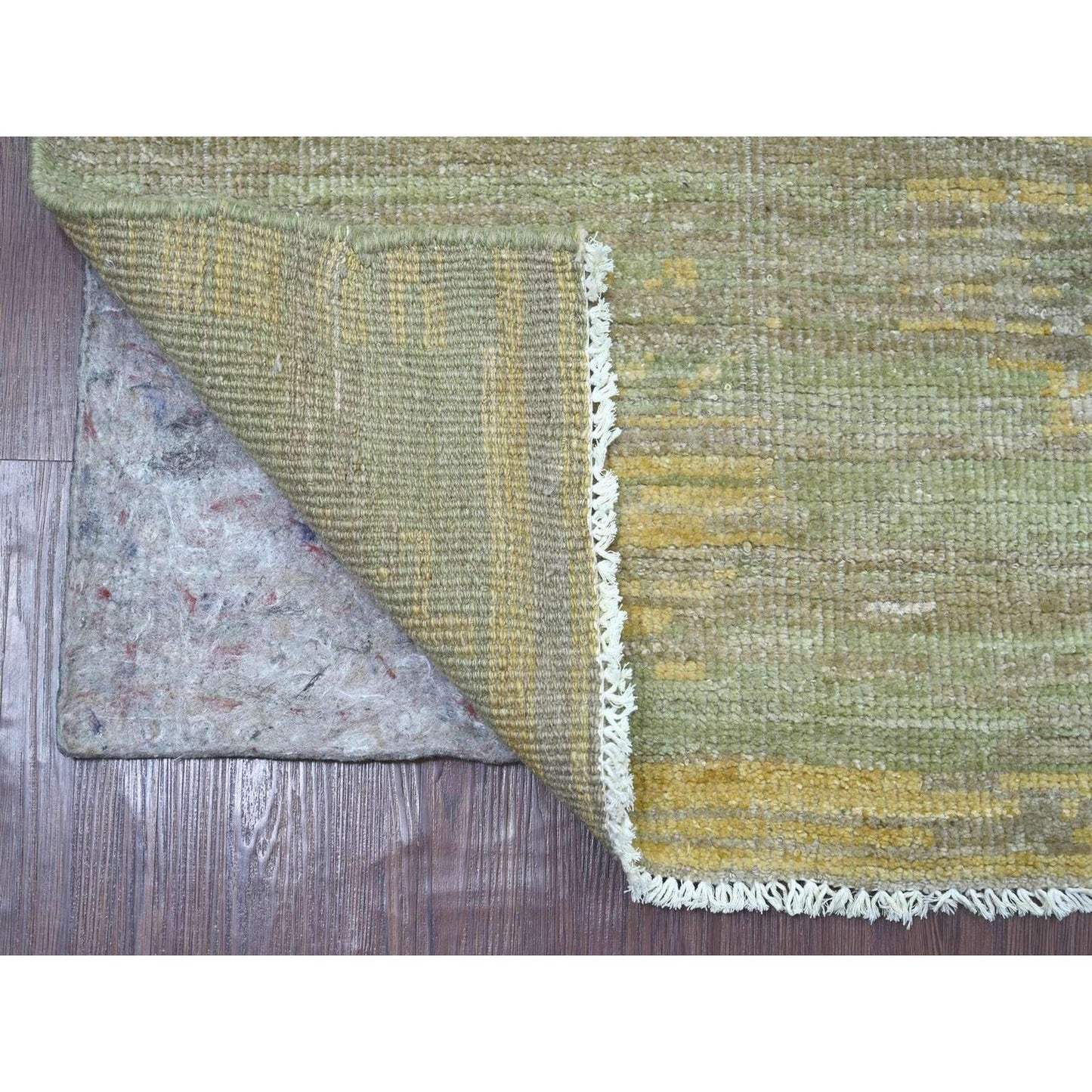 6'x8'9" Gray Whimsical Collection Wool Futuristic Modern Design Hand Knotted