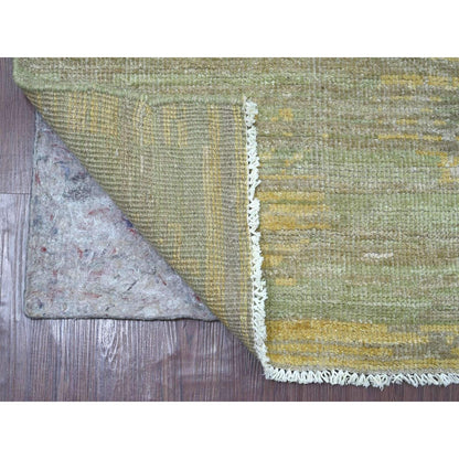 6'x8'9" Gray Whimsical Collection Wool Futuristic Modern Design Hand Knotted