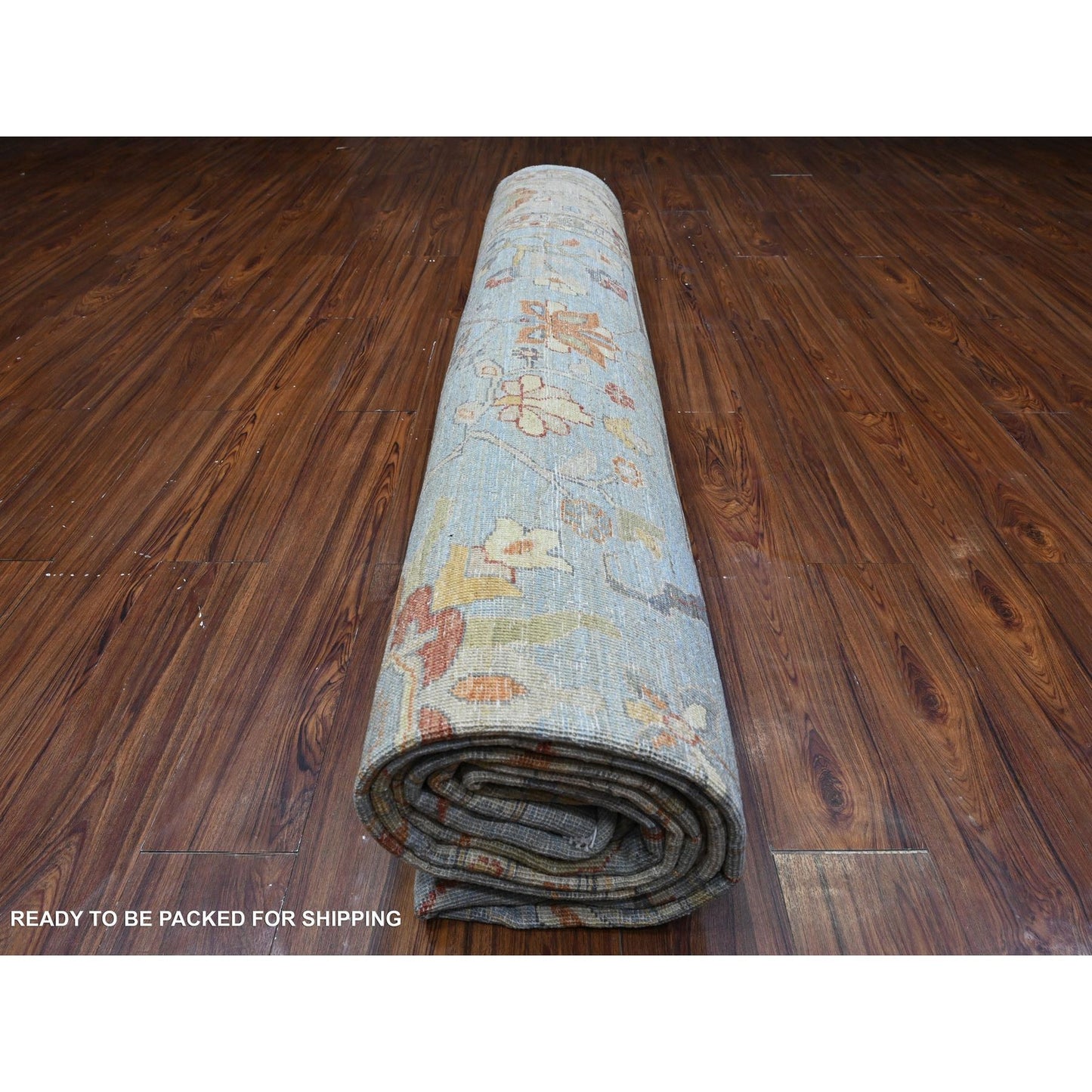 12'1"X14'6" Blue Fine Aryana Peshawar Heris Design Xl Oriental Rug