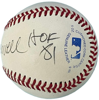 Ernie Harwell Hof 81 Autographed Official League Baseball