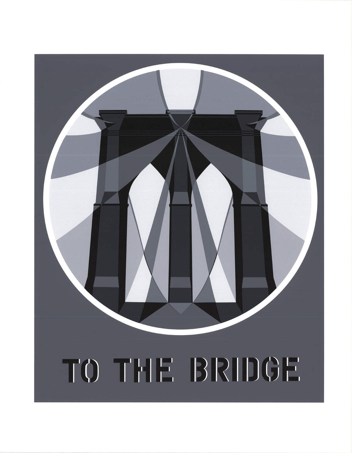 Robert Indiana To The Bridge (Brooklyn Bridge) " Serigraph Pop Art