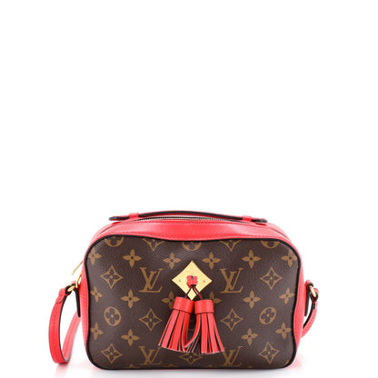 Louis Vuitton Saintonge Handbag Monogram Canvas With Leather