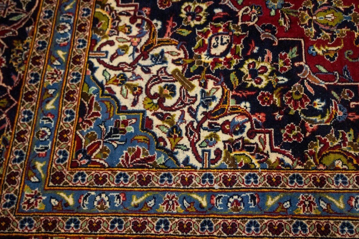 Large Hand-Knotted Vintage Oriental Rug