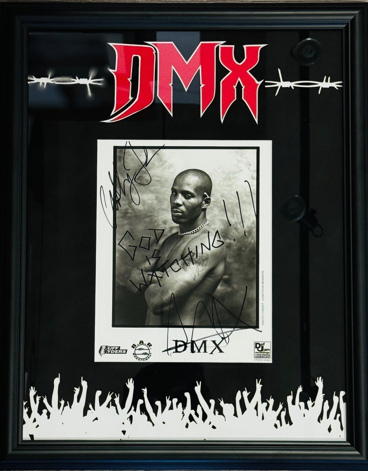 Dmx Autographed 8X10 Framed Photo (Jsa)
